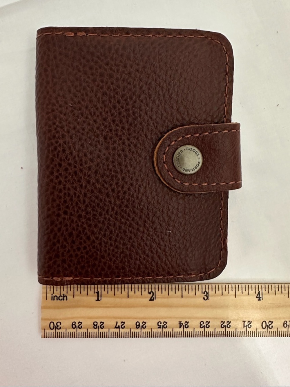 NEW Portland Leather Goods Mini Bifold Wallet in Mystery Brown Possibly Coldbrew - Picture 2 of 5